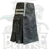 Premium Hand-Made Scottish Denim Kilt – Authentic Quality